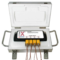 温度データロガー(超高温、耐熱、ISO/IEC 17025校正証明書付) ThermoVaultX-8