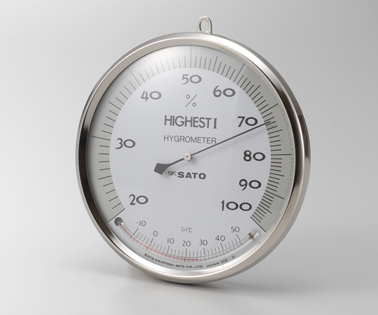 ハイエストⅠ型湿度計（温度計付）150mm 7540-00