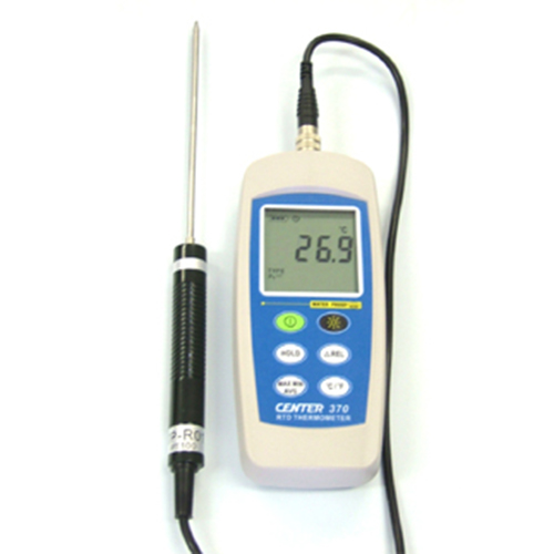 デジタル温度計(防水、高精度、校正証明書付き) CENTER370