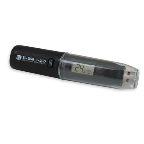 USB温度データロガー  (防水) EL-USB-1LCD