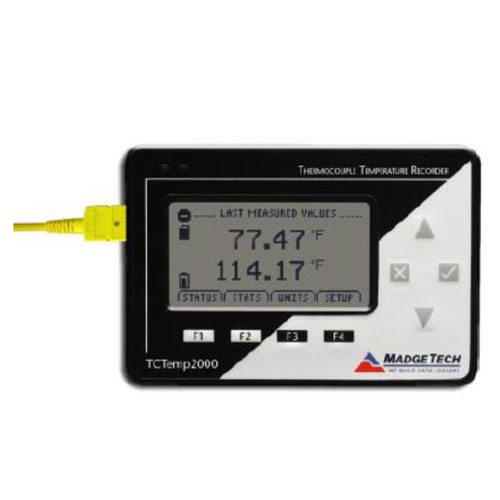 温度データロガー (熱電対、デジタル表示、校正証明書付) TCTemp 2000