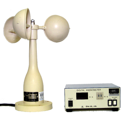 【中古品（保証あり）】風杯型風速計（デジタル） OT-902