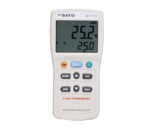 デジタル温度計 指示計のみ -73.3～1371.0℃ SK-1110