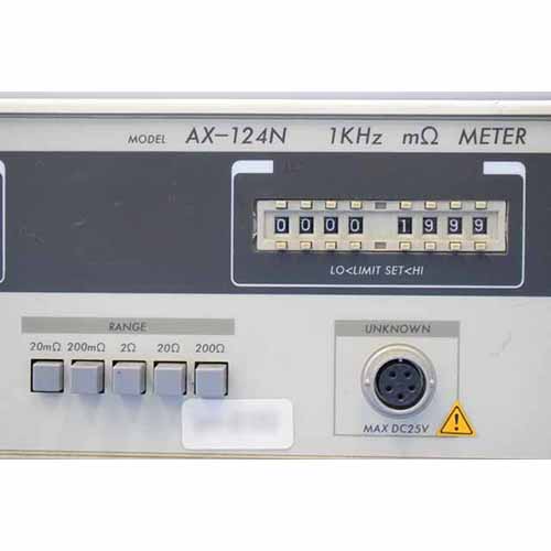 【中古品（保証あり）】アデックスエール　ミリオームメータ　AX-124N　(管理番号：UKK-01050） AX-124N