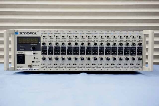 【中古品（保証あり）】共和電業　動ひずみ測定器　MCD-16A / DPM-71B(16台)　(管理番号：UKK-09812) MCD-16A / DPM-71B(16台)