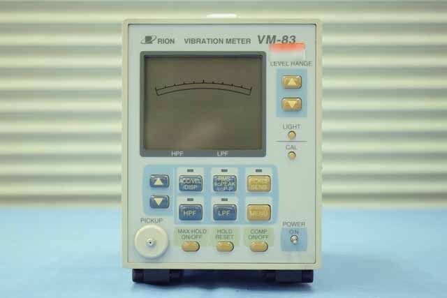 【中古品（保証あり）】リオン　振動計　VM-83　(PV-85付)　(管理番号：UKK-11875) VM-83