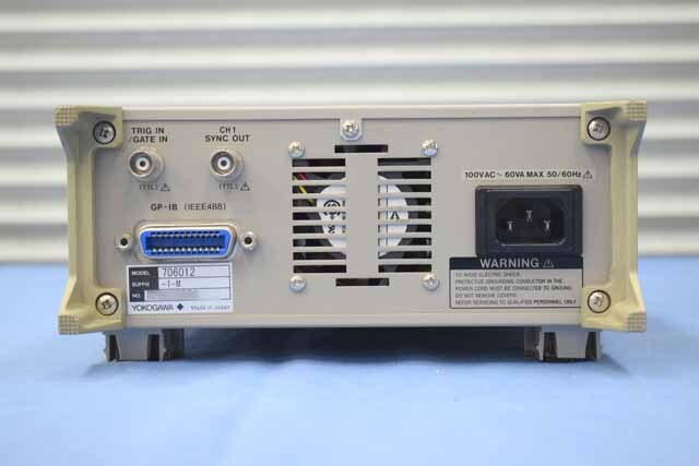 【中古品（保証あり）】横河電機　ファンクションジェネレータ　FG120(706012)　(管理番号：UKK-12079) FG120