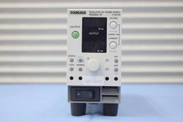 【中古品（保証あり）】菊水電子工業　直流安定化電源　PAS60-6  (管理番号：UKK-12139) PAS60-6