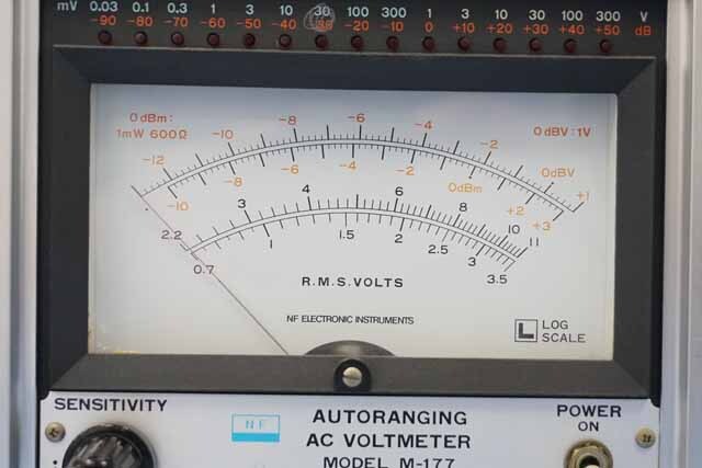 【中古品（保証あり）】エヌエフ回路設計ブロック　交流電圧計　M-177　(管理番号：UKK-12155) M-177