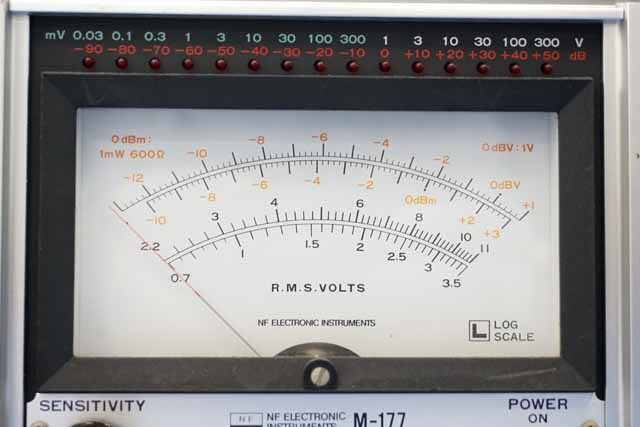 【中古品（保証あり）】エヌエフ回路設計ブロック　交流電圧計　M-177　(管理番号：UKK-12157) M-177
