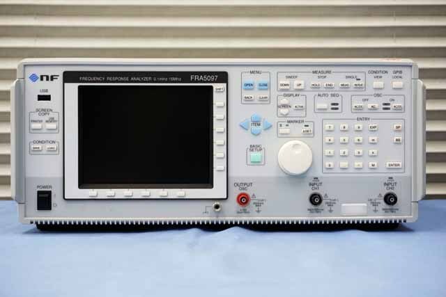 【中古品（保証あり）】エヌエフ回路設計ブロック　周波数特性分析器　FRA5097　(管理番号：UKK-12339) FRA5097