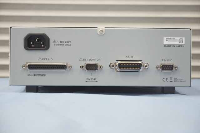 【中古品（保証あり）】日置電機　抵抗計　RM3542A (RM3542-51)　管理番号(UKK-12340） RM3542A (RM3542-51)