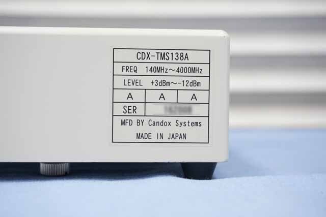 【中古品（保証あり）】キャンドックシステムズ　ポータブル信号発生器　CDX-TMS138A　(管理番号：UKK-12417) CDX-TMS138A
