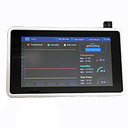 温湿度データロガー (タッチスクリーン) DT-1700H