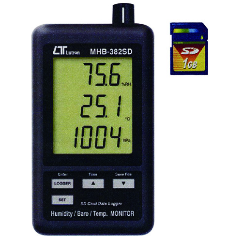 デジタル温湿度・気圧計 MHB-382SD